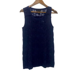 𝅺NWT Design 365 Sleeveless Crochet Summer Top XL